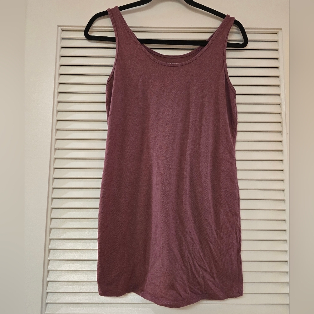 A Pea In The Pod - (Maternity) Mauve Sleeveless Tunic Tank Top
